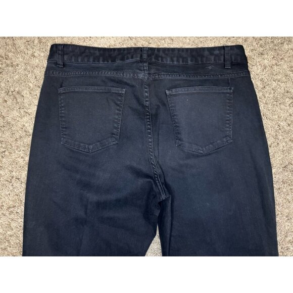 TALBOTS Curvy Boot Dark Wash Jeans Flare Casual Basic Western Sz 16P 36x28.5 - Picture 4 of 10